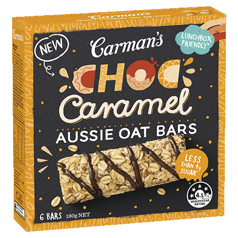 Choc Caramel Aussie Oat Bars