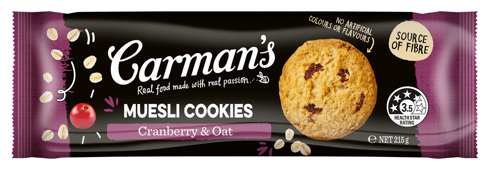 Muesli Cookies – Cranberry & Oat